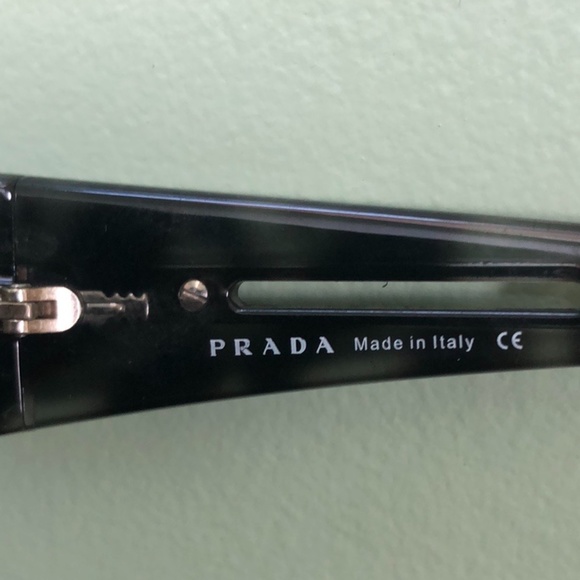 Prada Grey/Black Aviator Sunglasses - Picture 6 of 10